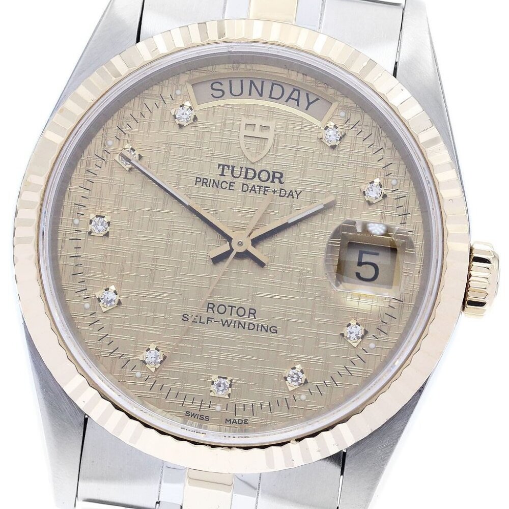 TUDOR Prince Date Day 76213 gold Dial Automatic Men's Watch_893546